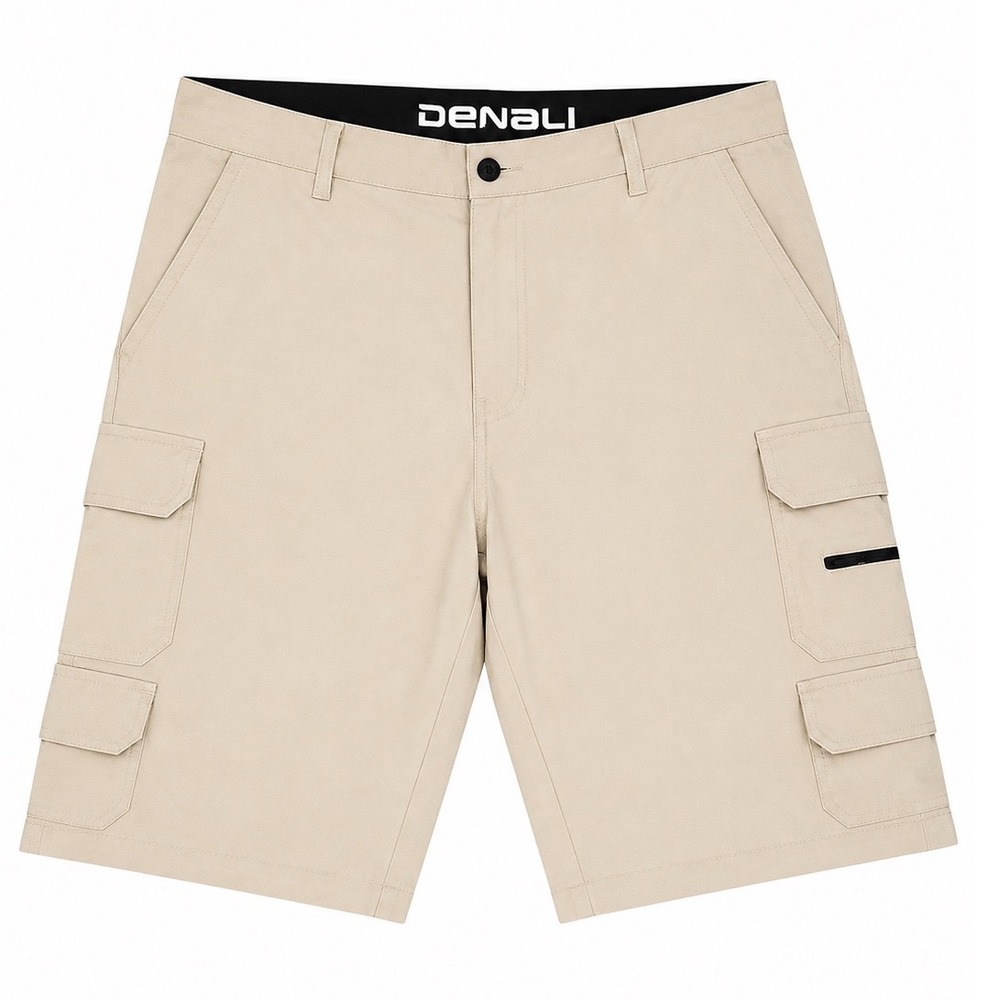 Denali Mens Cargo Shorts Size 38 Delta Khaki Hiking Travel Outdoor